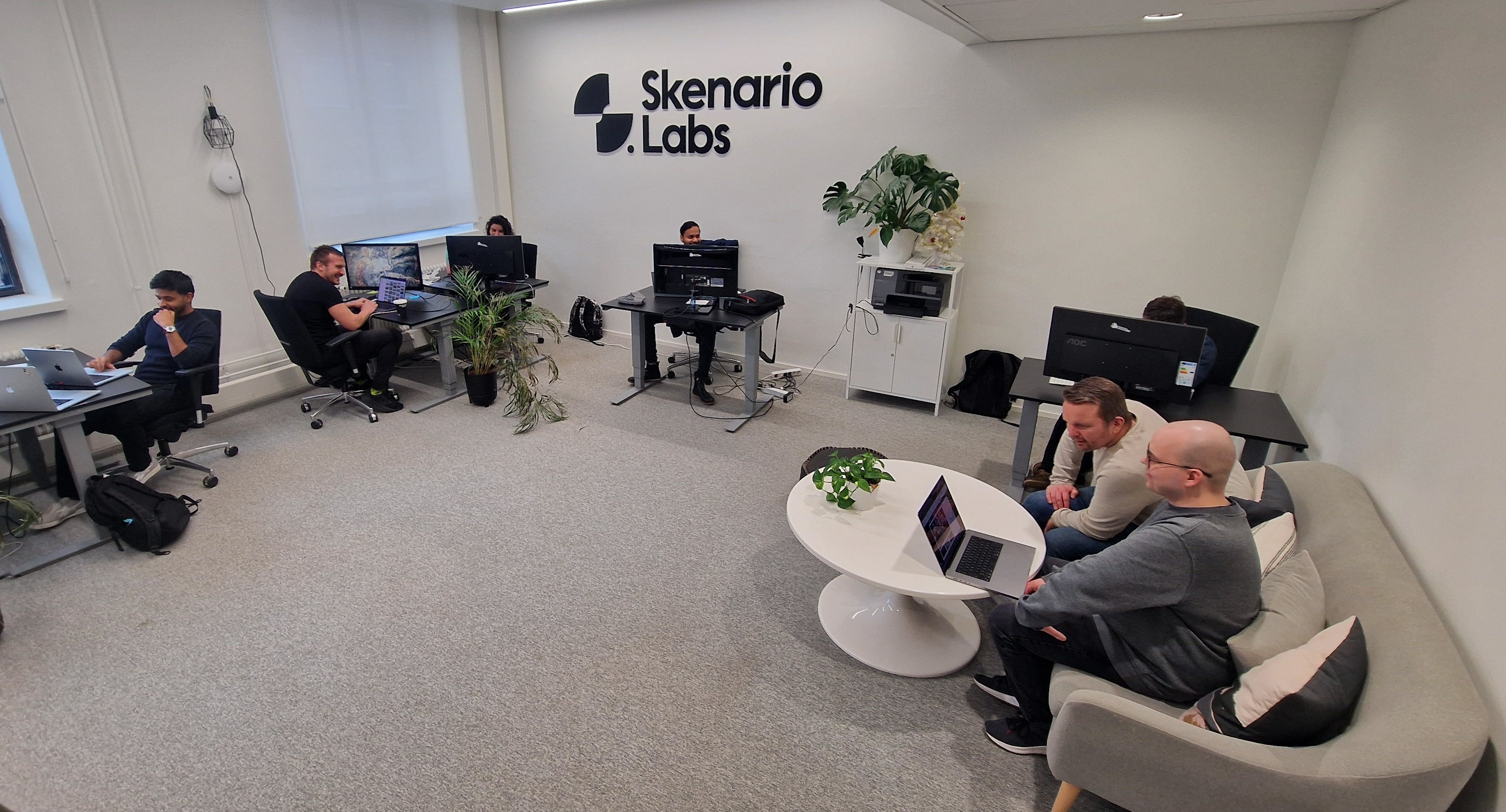 SkenarioLabs team at work in the Helsinki office